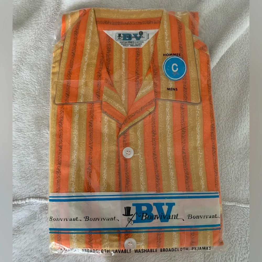 Vintage 60” early 70” men’s PJ BV Bonvivant size C (large) NWT - Picture 1 of 11